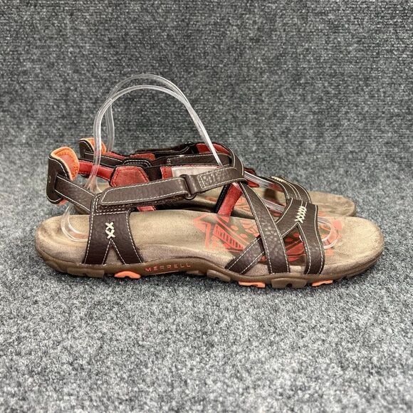 Merrell Sandspur Sandals Women's 10 Cocoa Coral Strappy Outdoor Athletic Water - Picture 1 of 12